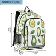 thumbnail image 2 of FORMRS Unisex School Backpack 17" Student Travel Bag with Laptop Compartment, Avocado, 2 of 7