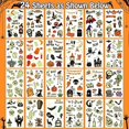 thumbnail image 2 of Suministros de Fiesta de Halloween PARTYWIND 250 Estilos de Tatuajes Temporales Luminosos, 2 of 3