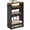 Black+brown-7-7/8'' W, variant on 4 Tier Slim Rolling Utility Storage Cart White 7-7/8'' W For Small Spaces