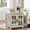 Grey, variant on Buildhom Farmhouse End Table with Charging Station, 24" Wide Nightstand with Glass Barn Door and Adjustable Shelf for Living Room, Grey