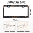 thumbnail image 2 of Aluminum License Plate Frame 2 Pack Car Exterior Accessory Car Tag Holder for Front Rear Plates Cars Decor Mushrooms and Plants Pattern, 2 of 7