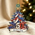 thumbnail image 6 of 250th Anniversary Christmas Ornament,Patriotic 2D Acrylic Keepsake for Christmas Tree,Car,Home Wall Commemorative Holiday Decoration(A), 6 of 6