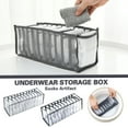 thumbnail image 4 of ,Underwear Organizer, Foldable Drawer Organizer for Underwear Socks,Holds 28 pairs of underwear or 28 pairs of socks, 11 Cell,4.13*12.4*4.72inch, 4 of 4