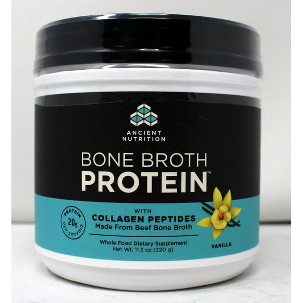 Ancient Nutrition Bone Broth Protein Vanilla Beef Bone Broth Collagen