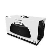 Harman Kardon Go + Play Portable Bluetooth Speaker with Rechargeable Battery and Dual Microphone, Black