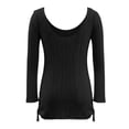 thumbnail image 6 of Women Crochet Swim Cover up Summer Bathing Suit Hollow Out Long Sleeve Dress Coverup Mesh Knit Beach Outfits (Free Size, Black), 6 of 7