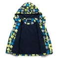 thumbnail image 3 of AAMILIFE Boys Waterproof Fleece Lined Jacket Color Block Windbreaker Hooded Coat, 3 of 8