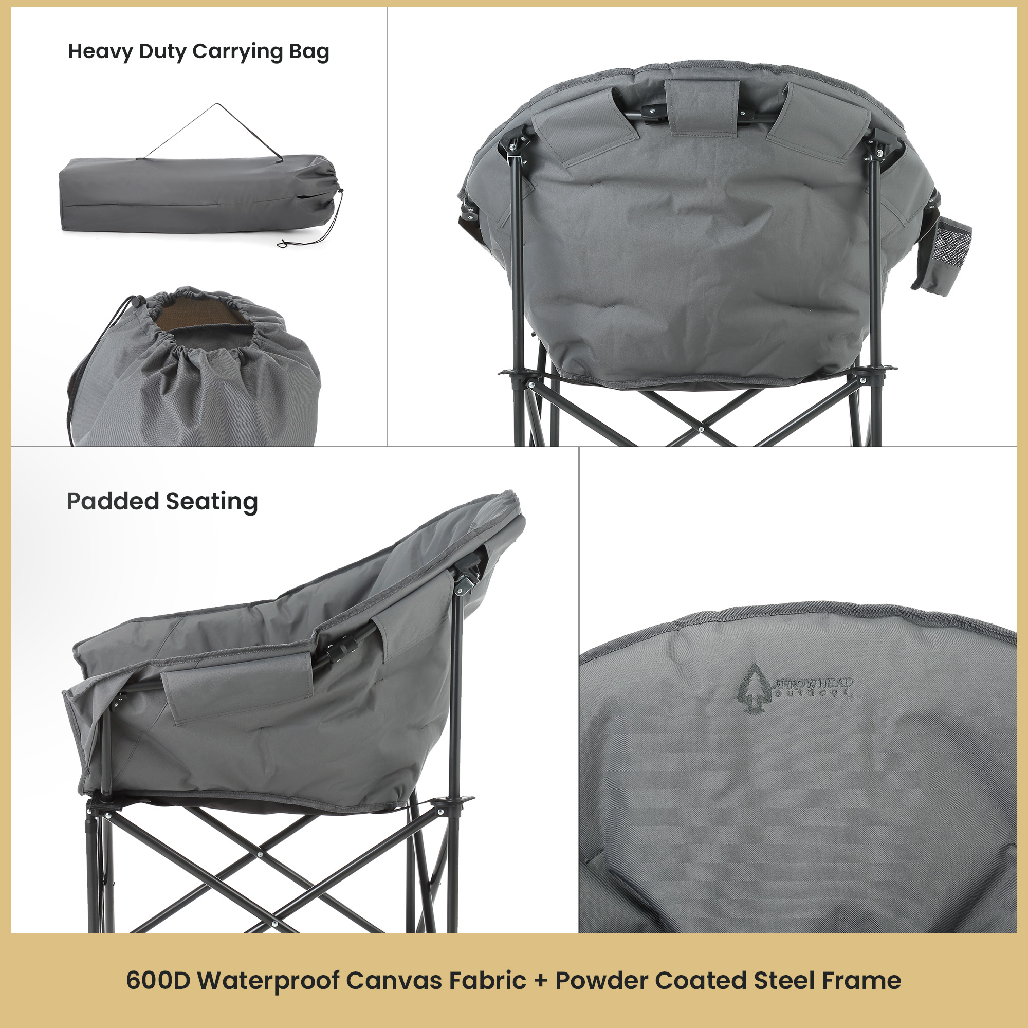 Arrowhead Outdoor Double Duo Loveseat Camping Chair photo 3