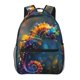 thumbnail image 1 of Fotbe Neon Seahorse Underwater Realm Mochila Casual con Estampado para Escuela, Viajes y Actividades al Aire Libre - Duradera, Ligera y Cómoda, 1 of 5