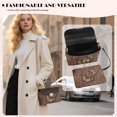 thumbnail image 3 of KUIFORTI Brown Butterfly Crossbody Leather Bag Women Easy to Carry Trendy Cell Phone Women's Shoulder Handbags Durable Shoulder Bag for Women for Camping Parties, 3 of 7