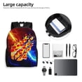 thumbnail image 6 of Prestonplayz Pizza Backpack 3D Print Lightweight Bookbag Casual Sport Daypack Travel Bag Laptop, 6 of 8