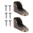 thumbnail image 1 of STRANDCHIC 2 Pcs Support de Tringle de Placard Bronze Usage Intensif pour Usage Commercial, 1 of 5