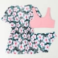 thumbnail image 6 of HAYIMI Child Summer Kids Girls 3 Piece Bikini Swimsuit Set Cute Floral Swimwear Bathing Suit With Kimono Coverup Holiday Beach Swim Wear, 6 of 7