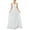 White, variant on Fall Midi Dresses for Lady Beach Wedding Dresses for Bride, Sleeveless Lace Chiffon a Line Long Boho Bridal Gowns Floor Length Formal Party Dress White L