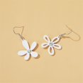 thumbnail image 4 of OUTAD Simple Asymmetrical Hollow Flower Earrings Female Girly Five Petal Flower, 4 of 8
