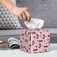 thumbnail image 6 of Picia Cute Fox Pink Tree Pattern Tissue Box Cover,PVC Leather Square Holder,Tissue Box Holder with Magnetic Bottom,Facial Paper Organizer Dispenser-5.2"X5.2"X5.2", 6 of 8