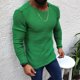 thumbnail image 2 of Suéter de Cuello Redondo Para Hombres Suéter Suéter Casual Suéter de Manga Larga de Moda Suéteres de Punto de Manga Larga Tops Odeerbi ODB-4, 2 of 4