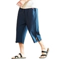 thumbnail image 4 of Men's Casual Pants Slim Fit Everyday Wear with Button for Summer Lightweight and Stretchable for Relaxed Outfits Open Toe Cut Jean Mens Scrub Pants with Pockets 13 Men Light Pants Stocking, 4 of 4