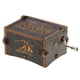 thumbnail image 5 of Caja de música con manivela de madera tallada antigua para regalos de cumpleaños, decoración decorativa (E) Likrtyny  Para estrenar, 5 of 6