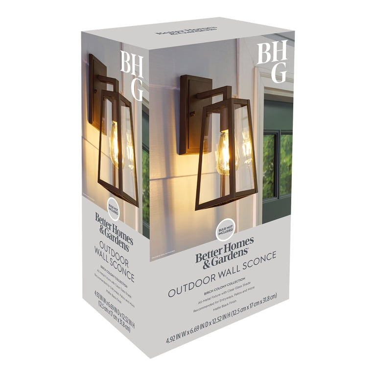 Better Homes & Gardens 12.5" Modern Outdoor Wall Light photo 5