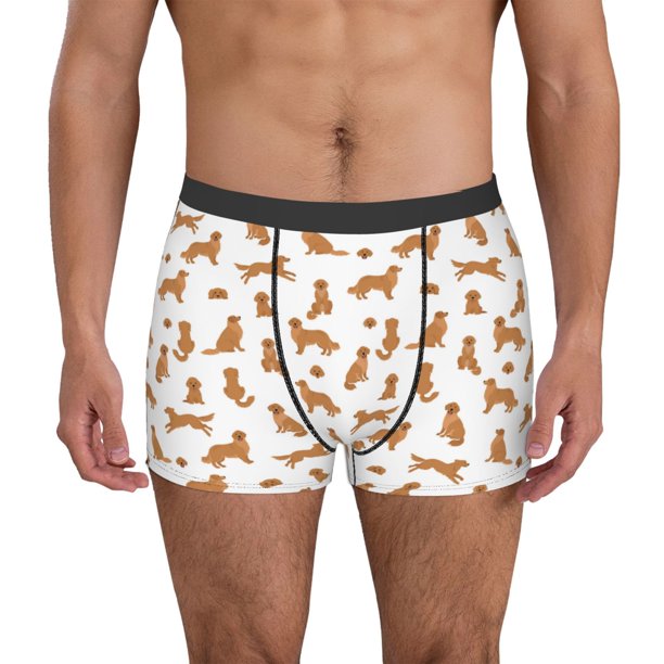 Fotbe Labrador Retriever Dog Calzoncillos Tipo Boxer con Bolsa de Soporte Total para Hombre, X-Temp Fresco, Transpirable y de Secado Rápido-XX-Large