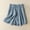 Blue, variant on Vivianyo HD Shorts for Women Summer Clearance Womens Summer Solid Color Leisure Pocket Pants Casual Elastic Waist Cotton And Linen Shorts
