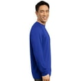 thumbnail image 3 of Sport-Tek ®   Long Sleeve Ultimate Performance Crew. St700ls L True Navy, 3 of 5