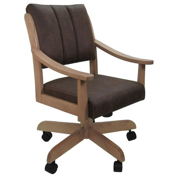 Casa Caster Solid Wood Dining Chair - Northwest Whiskey Brown - Light Maple