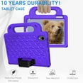 thumbnail image 2 of Dteck iPad mini 6th Generation Case, Kids Case for iPad mini 6 8.3 in 2021, Lightweight EVA Handle Stand Protective Cover with Crossbody Shoulder Strap For iPad mini 6th Gen,Purple, 2 of 4