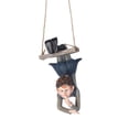 thumbnail image 3 of Estatua Colgante de Elfos, Fina de la Mano de Obra Swing Forest Figurine Para El Hogar Patios, 3 of 7
