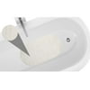 Weave Look Vinyl Bath Tub Mat, Size 15"x27" in Ivory