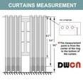 thumbnail image 3 of DWCN 100% Short Blackout Curtains 2 Panels Room Darkening Noise Reducing 2 Thick Layers Window Treatment Sound Proof Draperies for Living Room and Bedroom (Khaki,52"W x 45"L), 3 of 6