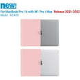 thumbnail image 4 of IBENZER Compatible with MacBook Pro 16 Inch Case 2025 2024 M4 A3403 A3186 M3 A2991 M2 A2780 M1 A2485 Pro Max (2025-2021), Hard Shell Case & Keyboard Cover & Type-C for Mac Pro 16, Rose Quartz, RQ, 4 of 7