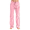 thumbnail image 1 of Pink Sweatpants Women's Solid Color Drawstring Casual Home Pants, 1 of 4