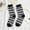 A, variant on Dyfzdhu Crew Socks For Women Fall Winter Leisure Classic Striped Tube Sock