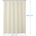 thumbnail image 2 of Forro de cortina de ducha de plástico, 72 x 72 pulgadas, cortinas de ducha de baño gruesas de color beige con piedras transparentes resistentes y orificios para ojales, 0126, 2 of 7