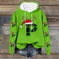 thumbnail image 5 of Craaazy Women's Christmas Holiday Cute Loose Long Sleeve Hoodie Sweatshirt Gifts, 5 of 5