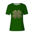 thumbnail image 4 of Mujeres Manga Corta de Verano Tops Impreso Sudadera Casual, Cuello Redondo Blusa Ligera para la Primavera Y el Verano, 4 of 4