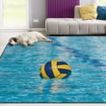 thumbnail image 2 of FREEAM Sport Non Slip Area Rug for Living Dinning Room Bedroom Kitchen, 3' x 5'(39 x 60 Inch), Water Polo Nursery Rug Floor Carpet Yoga Mat, 2 of 6