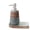 Gray, variant on DQQ153 Ceramic Soap Dispensers For Shower Gel, Shampoo, And Body Lotion, Suitable For Hotels, Inns, And Model Homes
