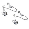 thumbnail image 3 of Qarigey Pendientes de cadena con colgante de doble perforación, pendientes punk, joyería de aniversario Ropa, zapatos y accesorios Miscelánea 1 par Qarigey AP008954-02, 3 of 6