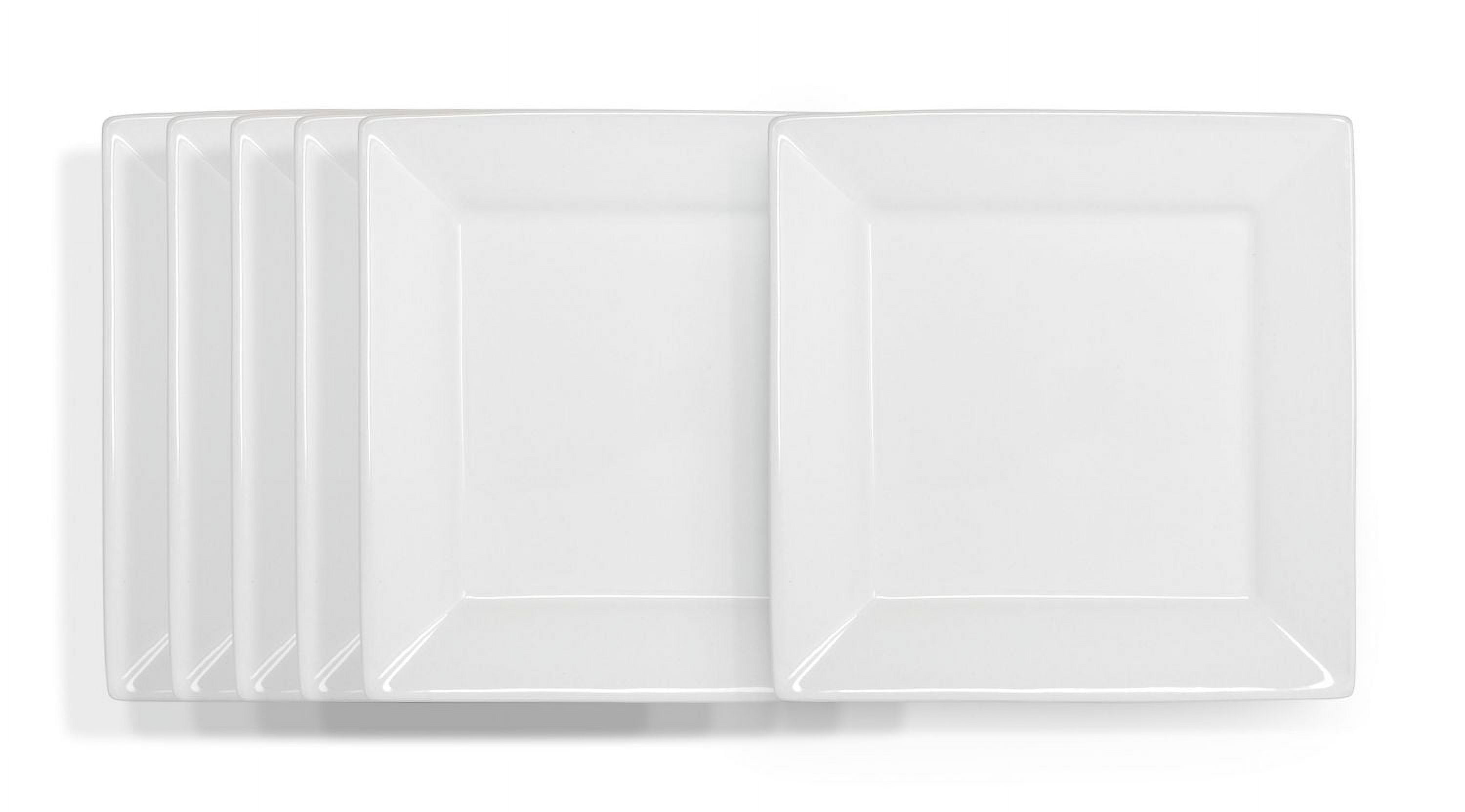 Assiettes à salade carrées Hometrends, ensemble de 6