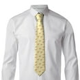 thumbnail image 3 of Men's Ties, Striped Cartoon Cute Goat Yellow Satin Ties for Men, Mens Formal Neck Ties for Business Weeding Gift, 3 of 5