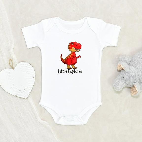 Newbabywishes - Dino Little Explorer Baby Clothes for Boys and Girls - Newborn Baby Clothes