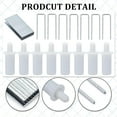 thumbnail image 3 of 1 Box 120Pcs Shutter Repair Tool Set Including 60Pcs White Spring Loaded Shutter Pins and 60Pcs Tilt Rod Louvers Staples Home Windows Blind Repair Replacement Tools Supplies, 3 of 7
