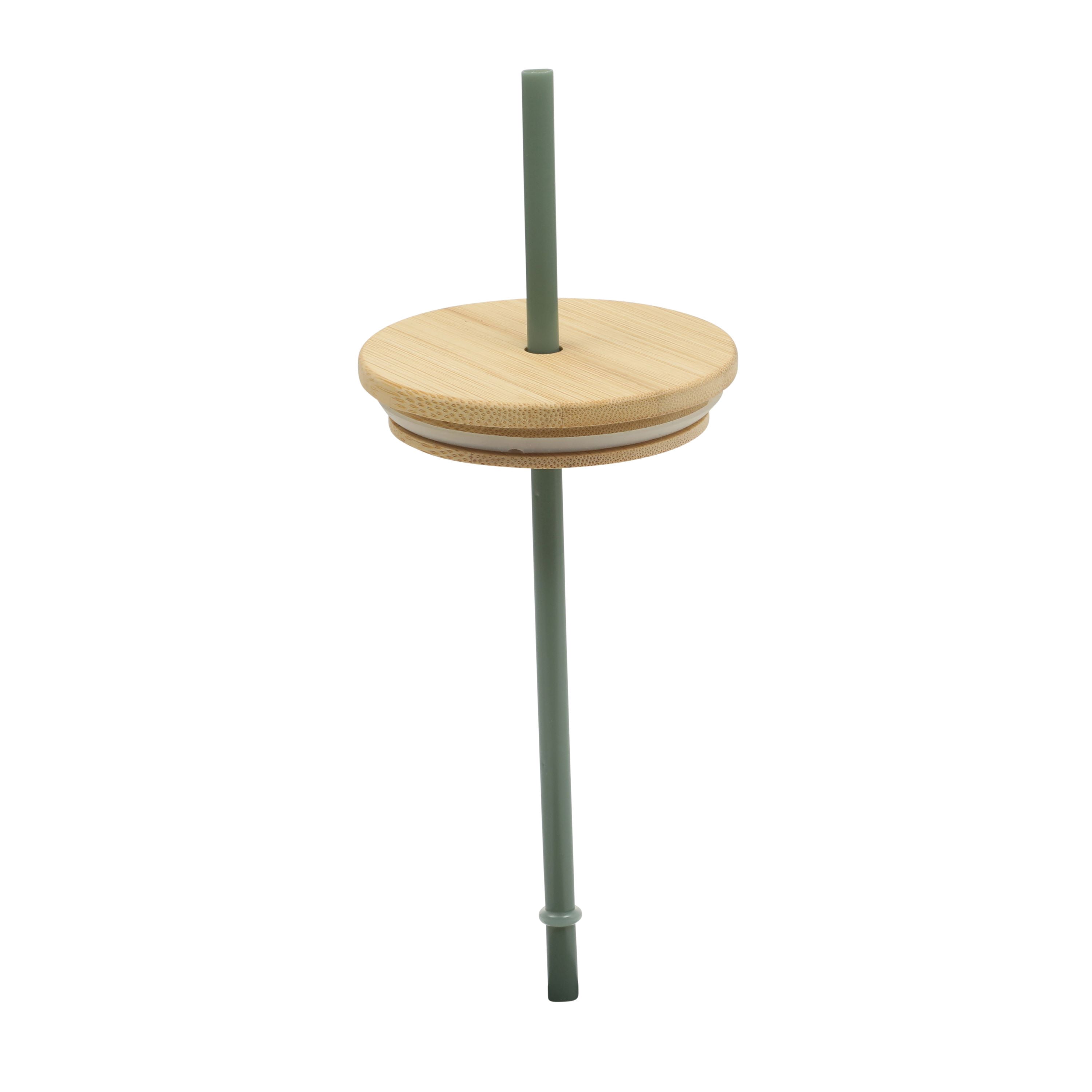 Mainstays 14.5 oz Green Glass Sipper Cup