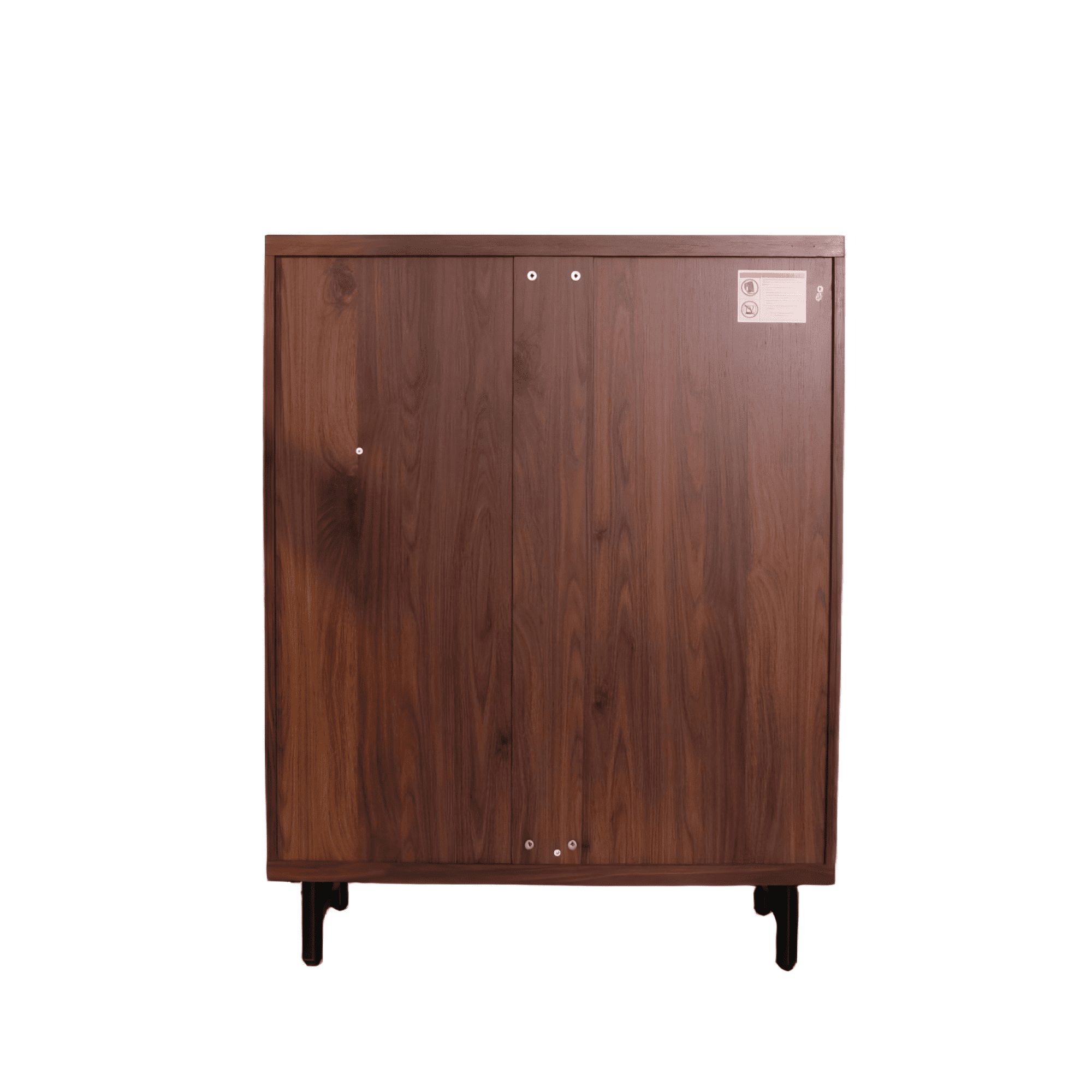 Leumius 6-Tier Wooden Shoe Cabinet with Shutter Doors, Modern Entryway Shoe Organizer with Adjustable Shelves, Freestanding Shoe Storage Rack for Entryway, Hallway and Living Room Walnut