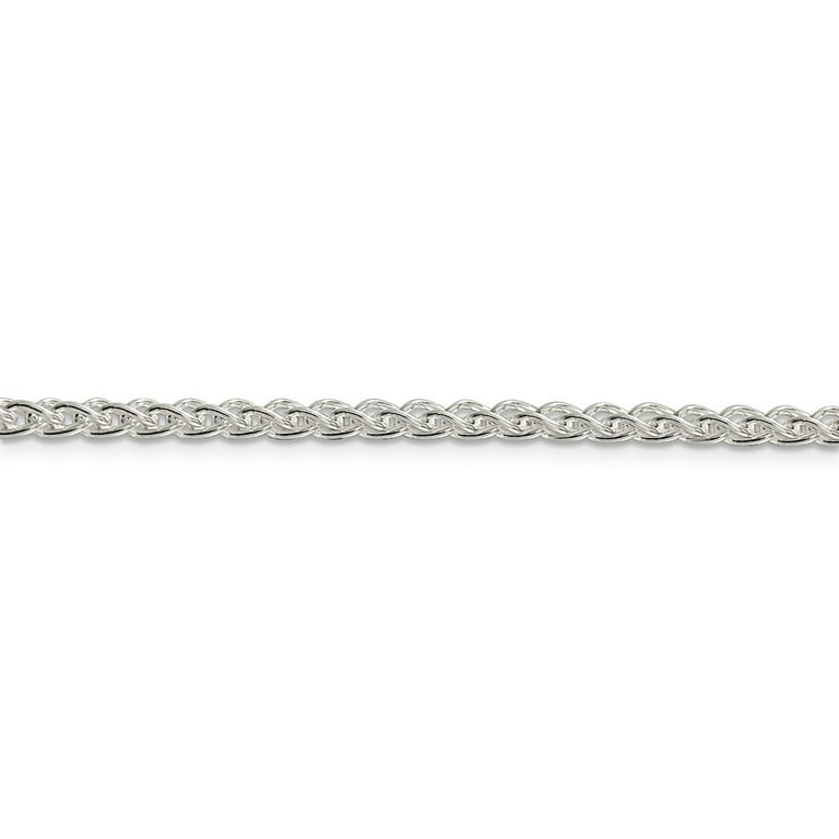 ✓Woman's Chain Necklace 21 grams Sterling Silver 925 Width 3-5 mm  Length 20 Inch