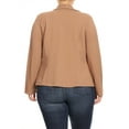 thumbnail image 4 of Women's Plus Size Long Sleeve Open Front Blazer for Office and Casual Wear, 4 of 5