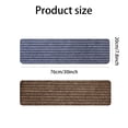 thumbnail image 2 of Kaskawise 8" X 30" (15 in Pack) Nonslip Carpet Stair Treads Non-Skid Safety Rug Slip Resistant Indoor Runner for Kids Elders & Pets with Reusable Adhesive - Brown - Non Slip Stair Treads Indoor, 2 of 6